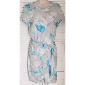 NEW CALVIN KLEIN FAUX-WRAP FLORAL DRESS SZ XSMALL